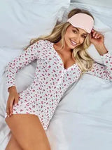 Tatlı Çiçek Desenli Tulum Zalle