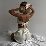 Fırfır Şortlu Takım - ÖzgeButik