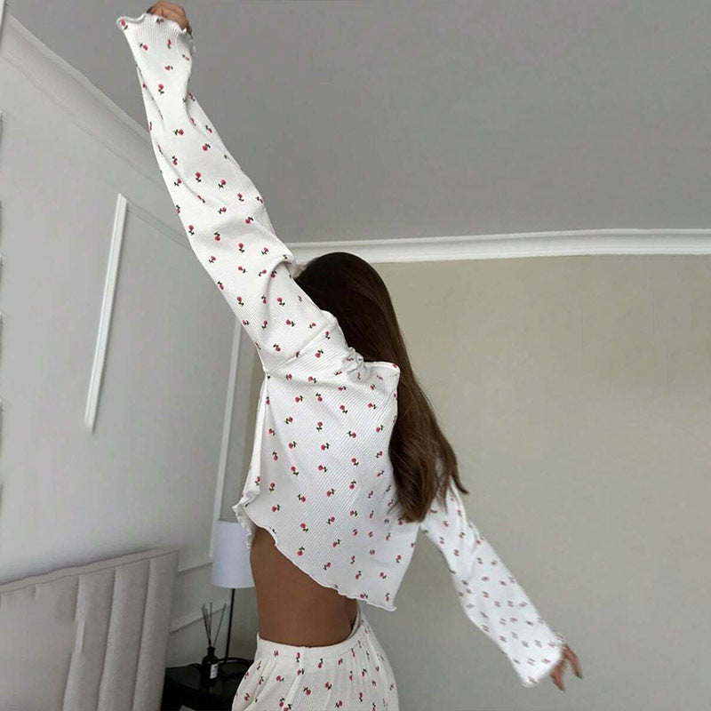 Çiçek Bahçesi Pijama Takımı - ÖzgeButik