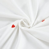 Kalp Baskılı Uzun Kollu Crop Pijama Takımı - ÖzgeButik