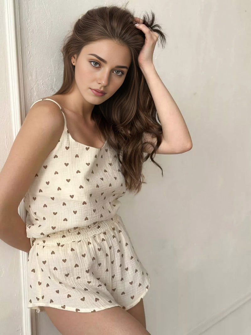 Kalp Desenli İki Parçalı Takımı - ÖzgeButik