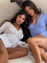 Tatlı Çiçek Desenli Tulum Zalle